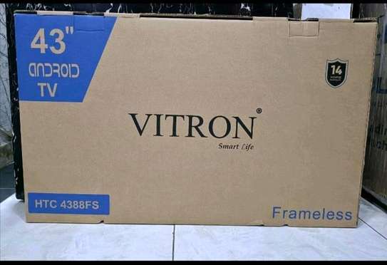 43 Vitron Frameless LED Television +Free TV Guard image 1