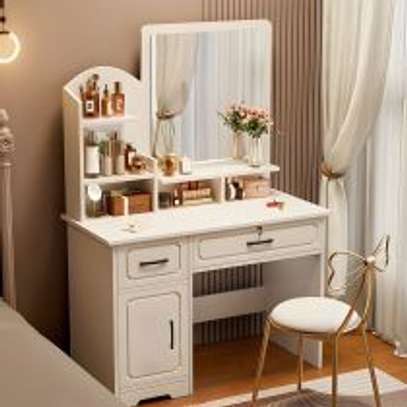 Office Dresser: White Vanity Home Office Dressing Table image 5
