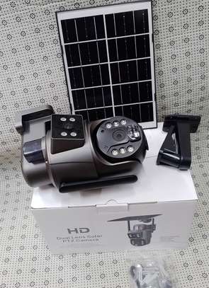 Wireless Wifi Dual Lens Ubox CCTV Outdoor Solar Camera image 3