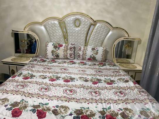 King sized bed with drawers image 1
