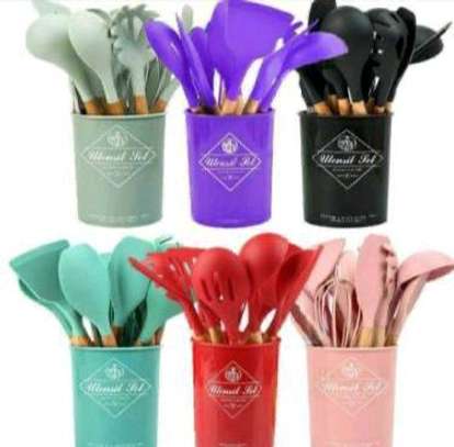 12Pcs Silicone Spoons on offer image 1