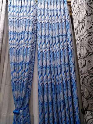 Beautiful blue curtains image 5