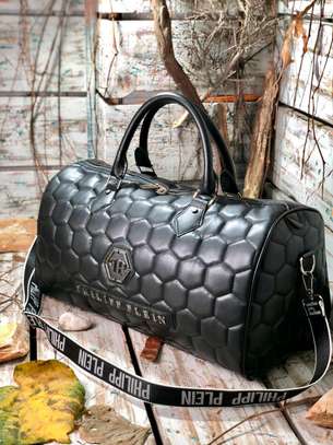 *Unisex Genuine Quality Leather Designers Executive Money Bag Travel Bag* image 2
