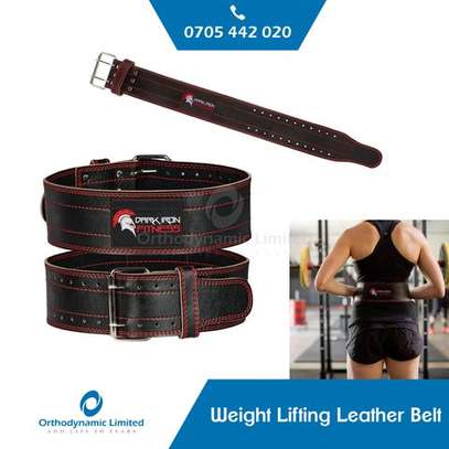 Weight Lifting Leather Belt image 1