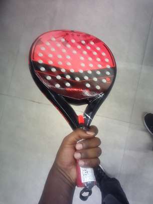 Adult Padel Racket red black 360 grams image 5