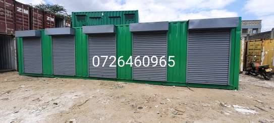 40FT Container with 5 shops/ Stalls image 5
