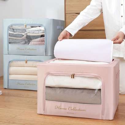 100l Satin Wardrobe Closet Clothes Storage Organizer Boxes image 3