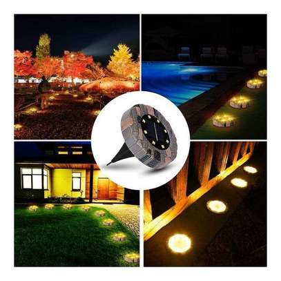 8 Pack Solar  marble Ground Lights for lawn pathway garden image 8