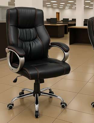 Office Chair: Executive Modern Padded Seat image 1
