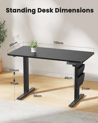 Office Desk: 1200MM Electric Height Adjustable Office Desk image 2