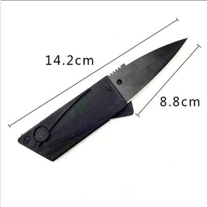 Foldable Card Pocket Knife Camping Wallet Business Pen image 3