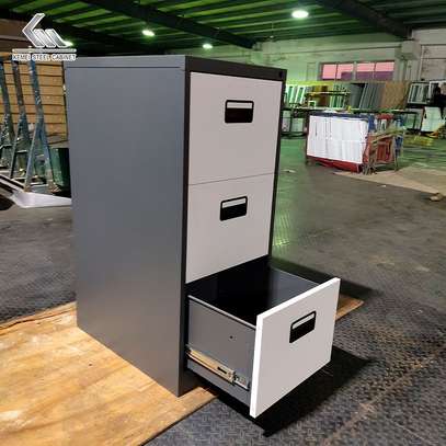 3-Drawer Vertical File Cabinet – Steel Office Storage image 2
