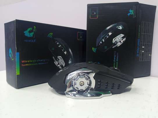Free wolf x13 wireless charging game mouse image 1