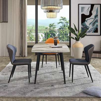 Dining Set; Marble 4 Seater Dining Tables image 3