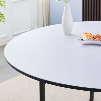 Portable Foldable Tables: Round Foldable Dining Table image 2