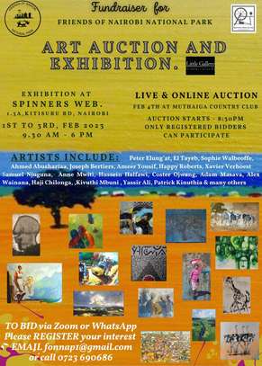 Friends of Nairobi National Park art exhibition and auction image 1