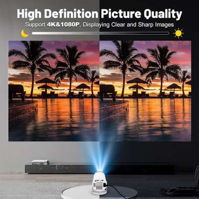 Mini Projector with WIFI 6 and Bluetooth, 4K 1080P image 3
