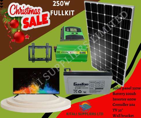 SOLAR FULLKIT 250W + FREE 32" DIGITAL LEDTV image 1