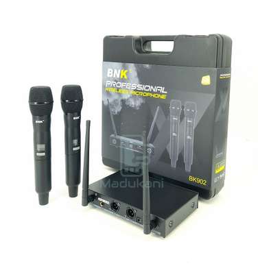 BNK BK902 UHF Dual 2 Channel Wireless Microphone System image 1