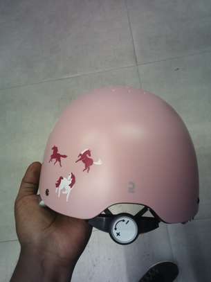 Light pink Horse riding helmet with visor adjustable image 10