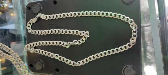 Silver chains..bracelets and rings image 12