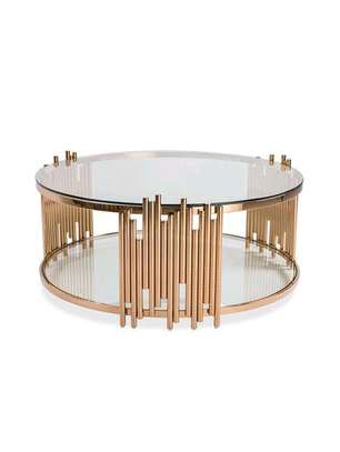 Circular classic modern coffee table image 1