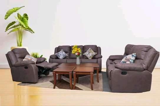 Recliner sofa set image 1