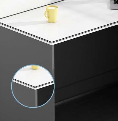 Office Workstation:  Blue Partitions Two-Way Workstation image 4