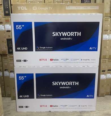 Skyworth 55inch Smart Android Tv 4k UHD Frameless image 1