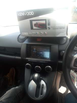 Kenwood car stereo Bluetooth fm aux dvd  Front And Rear Camera support touch control fitted in mazda demio image 1