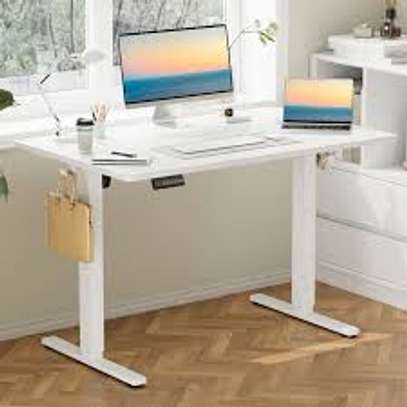 1.2 M White Rectangular Office Desk image 1