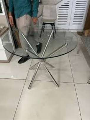 Round Clear Glass Coffee Table image 4
