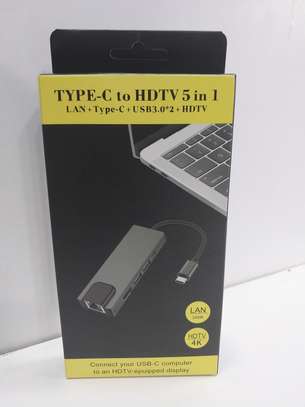 Type-C to HDTV 5 in 1 Multiport adapter image 1