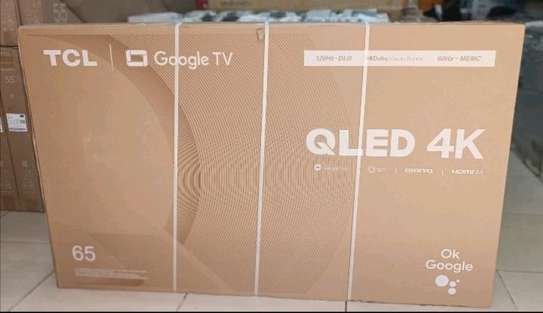65 TCL QLED Smart Google TV UHD 4K +Free wall mount image 1
