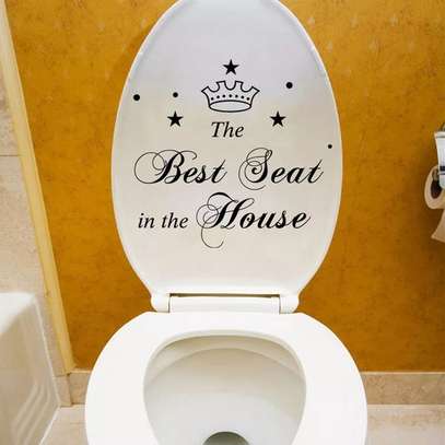 Best Seat Funny Toilet Stickers image 1