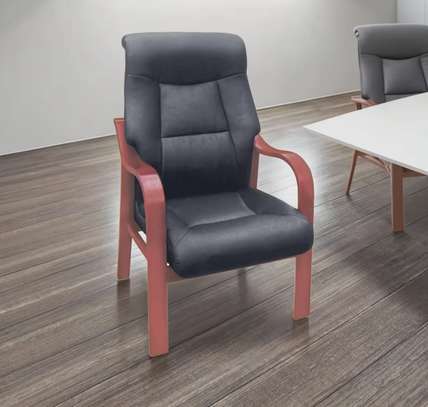 Office Chair : Black Leather Office Chair image 7