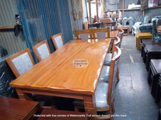 Custom-made Solid wood 6-seater  mahogany dining set image 2