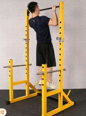 Squat rack with bench image 2