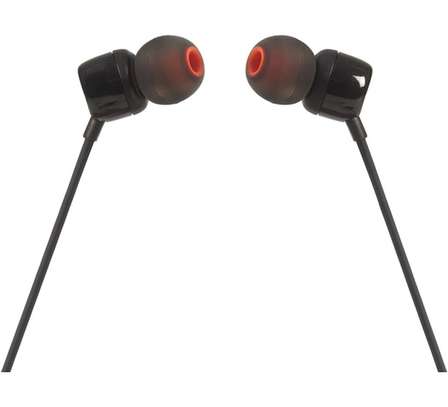 JBL Tune 110 Wired In Ear Headphones - Black image 2