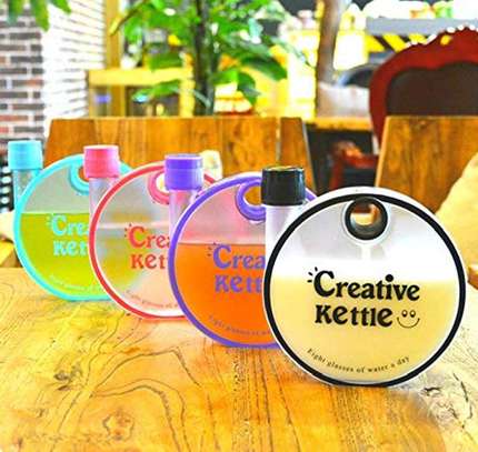 Round "Creative Kettle" Portable Water Bottle, 350ml image 1