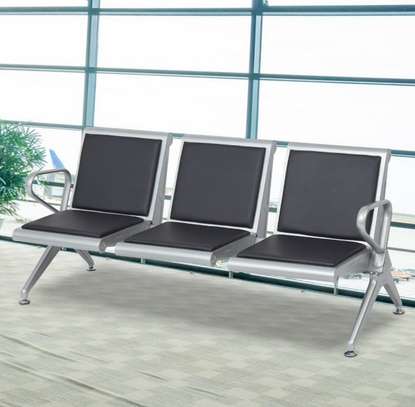 3 Seater Aluminum Strong Reception Waiting Bench image 2