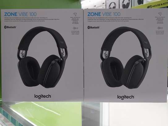 Logitech Zone Vibe 100 Wireless Over Ear Bluetooth Headsets image 3