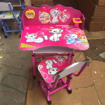 Kids Furniture; Colorful Adjustable Kids Desk Chair Set image 4