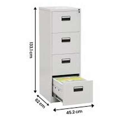 4 Drawer Steel Lockable Office Storage Cabinet image 1