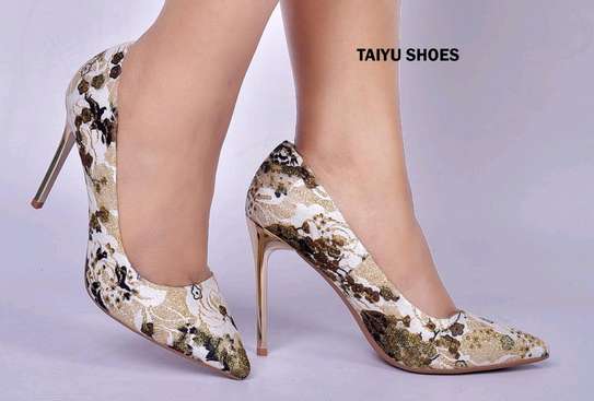 ✓°Women's Printed Embroidery high heels image 9
