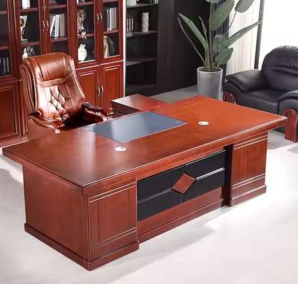 Office Desk : Office Mahogany Business Executive Desk image 4