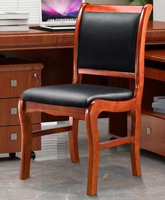 Office Chair: Modern Bankers Chair – Mahogany Arms image 1