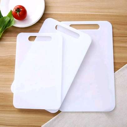3in1 white plastic chopping  board image 1