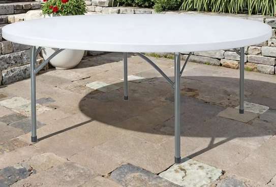 Outdoor Table; 1.5m Round Space-Saving Foldable Table image 2