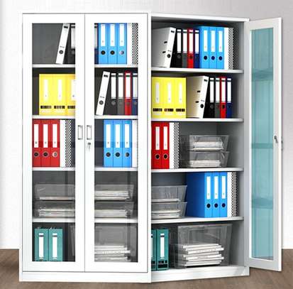 Office Cabinet: Classic Transparent Glass Door File Cabinet image 5
